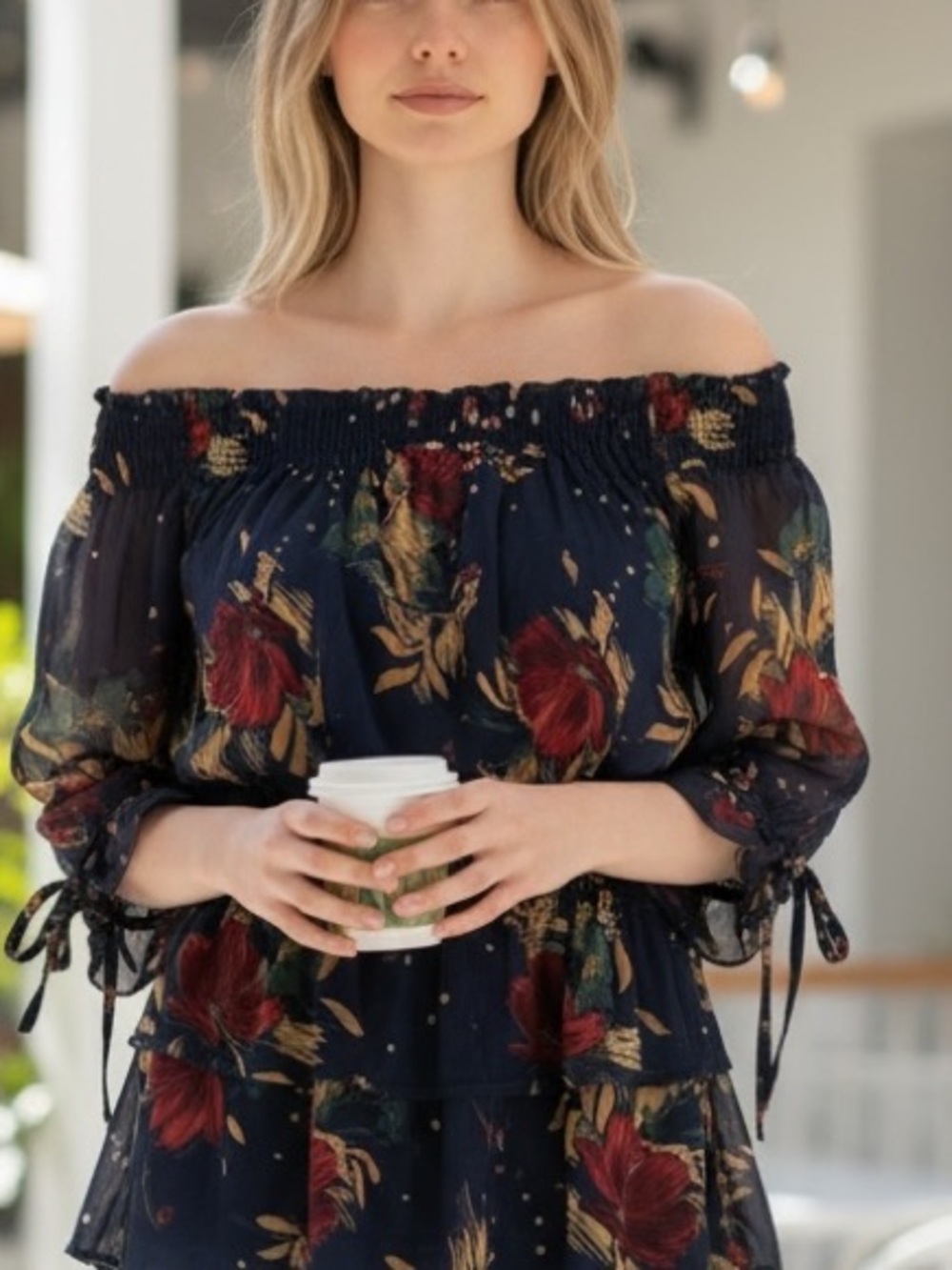 Anthropologie Fig & Flower Skirt & Blouse